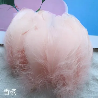 100pcs Goose Feathers for Crafts 4-8cm 8-12cm Swan Plumes Wedding Party Handicraft Accessories Decoration Dream Catcher Feathers