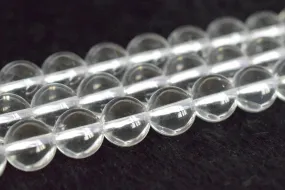15.5" Natural rock crystal 8mm round beads, gemstone,semi-precious stone