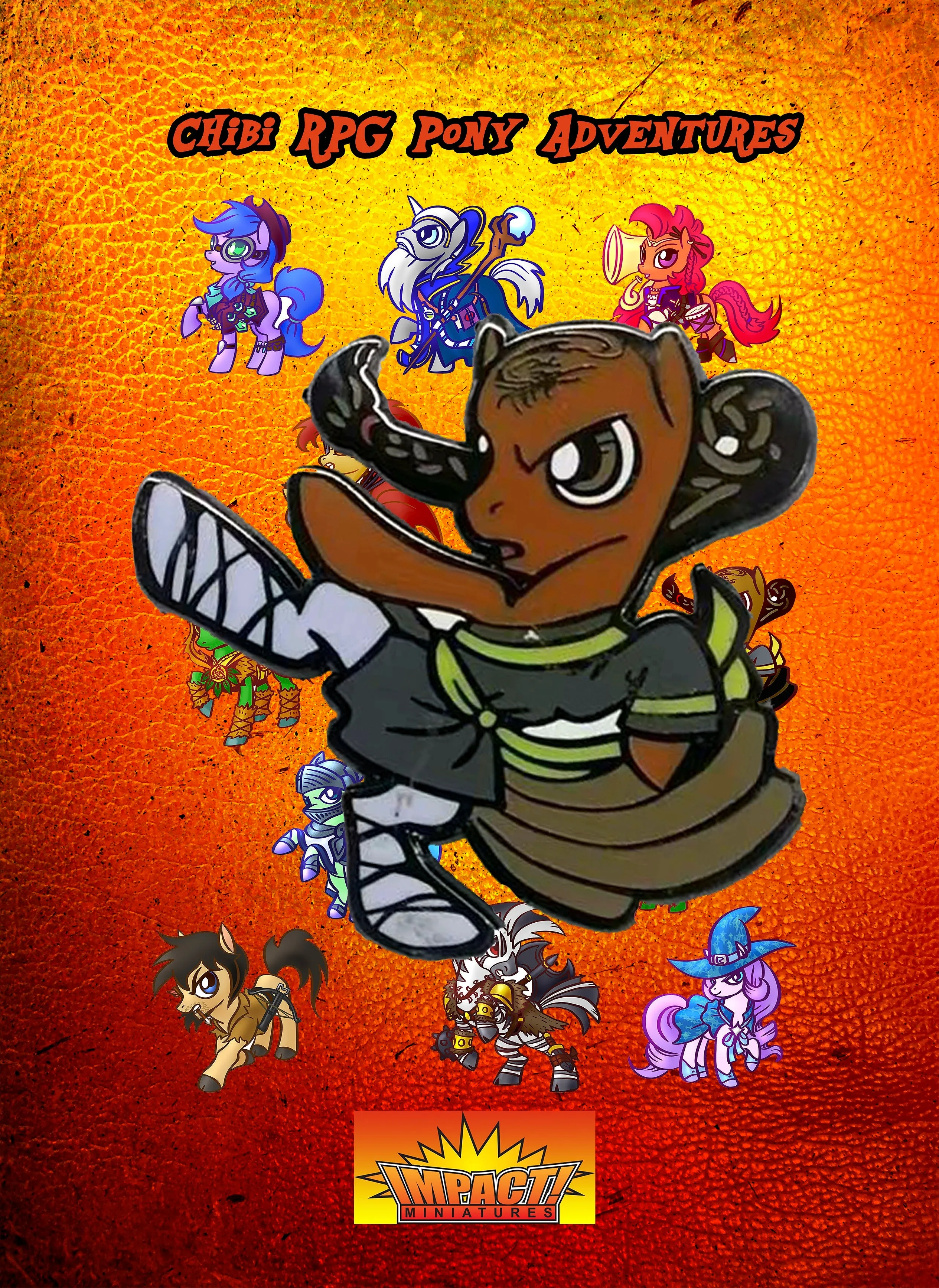 1.5" Hard Enamel RPG Pony Adventure Pin - Monk Pony