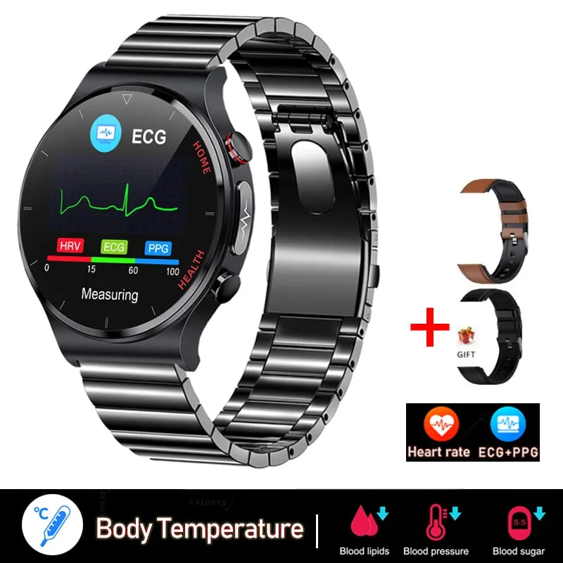 2022 New ECG PPG Smart Watch Men Sangao Laser Health Heart Rate Blood Pressure Fitness Sports Watches IP68 Waterproof Smartwatch