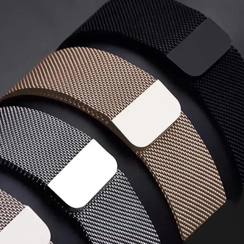 20mm MAGNETIC CHAIN STRAPS FOR AMAZFIT WATCH GTS 2, GTS 4 MINI, GTS 4, GTS 3, BIP U, BIP S, GTS