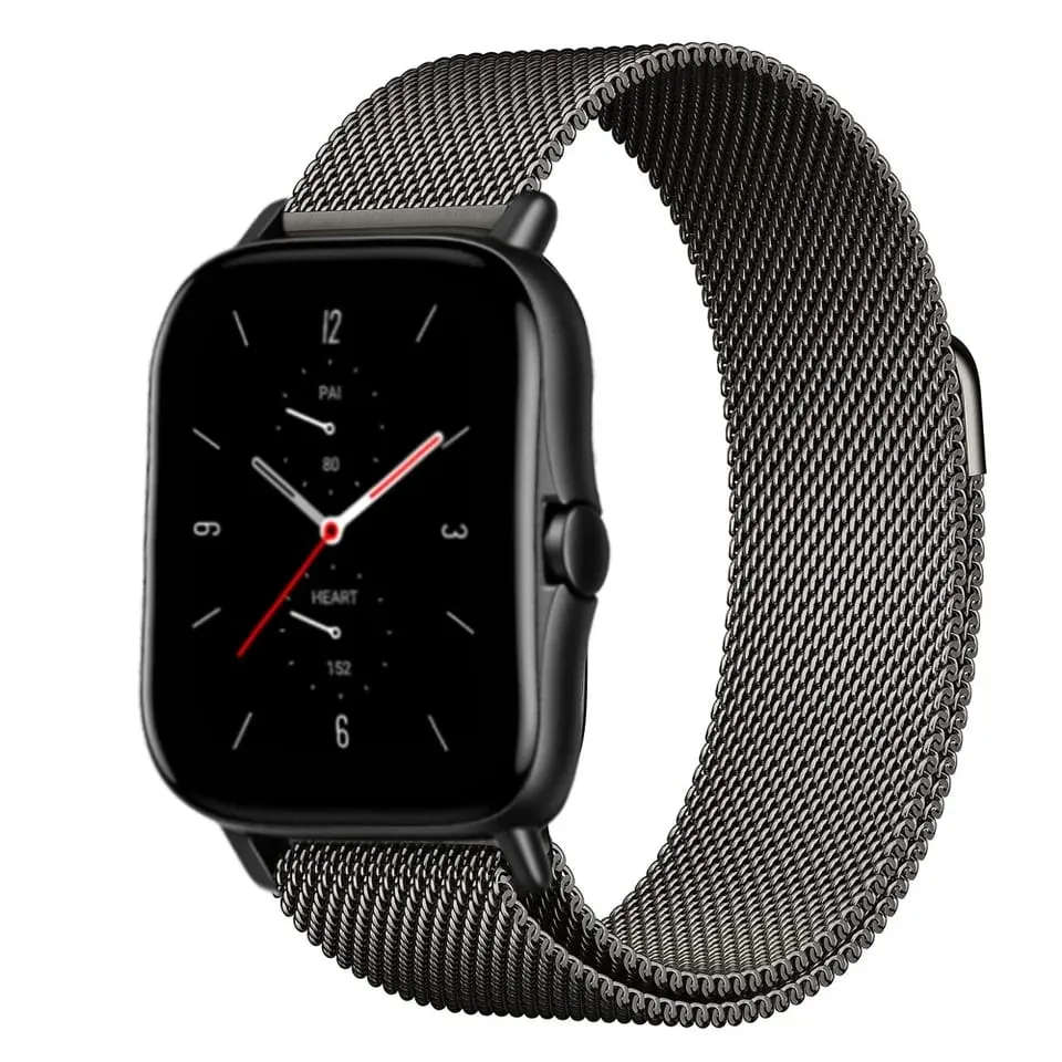 20mm MAGNETIC CHAIN STRAPS FOR AMAZFIT WATCH GTS 2, GTS 4 MINI, GTS 4, GTS 3, BIP U, BIP S, GTS