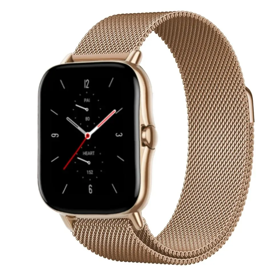 20mm MAGNETIC CHAIN STRAPS FOR AMAZFIT WATCH GTS 2, GTS 4 MINI, GTS 4, GTS 3, BIP U, BIP S, GTS