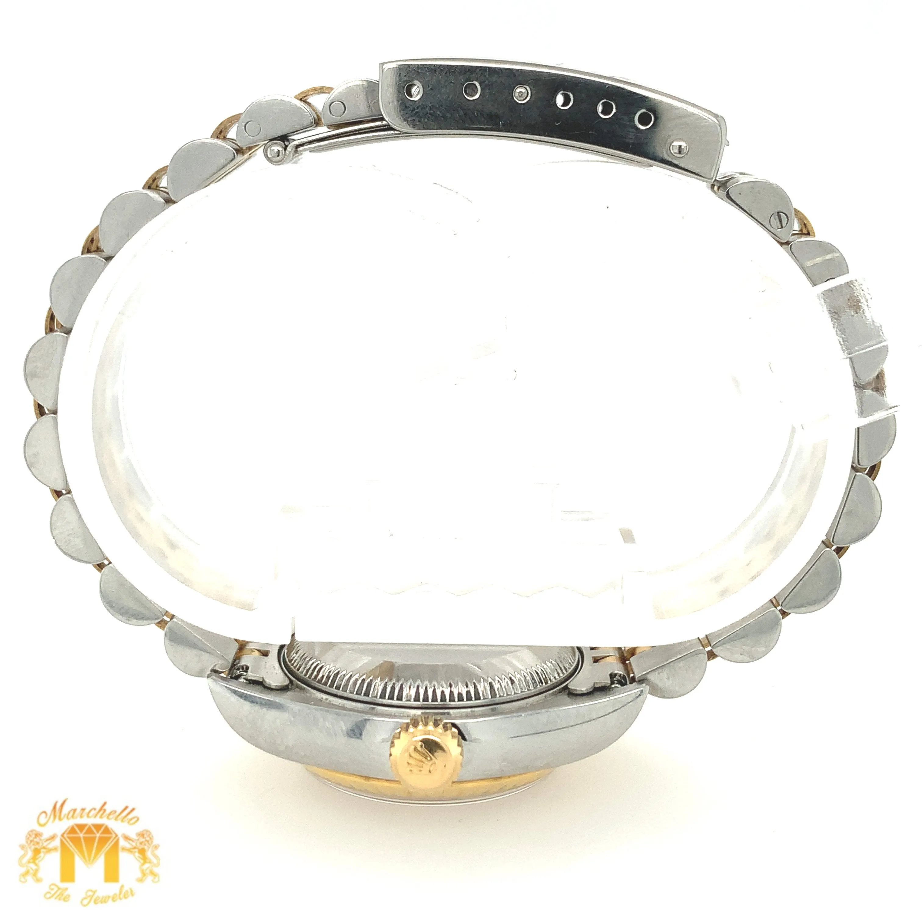 26mm Ladies’ Rolex Datejust Watch with Two-tone Jubilee Bracelet (quick set, champagne dial)