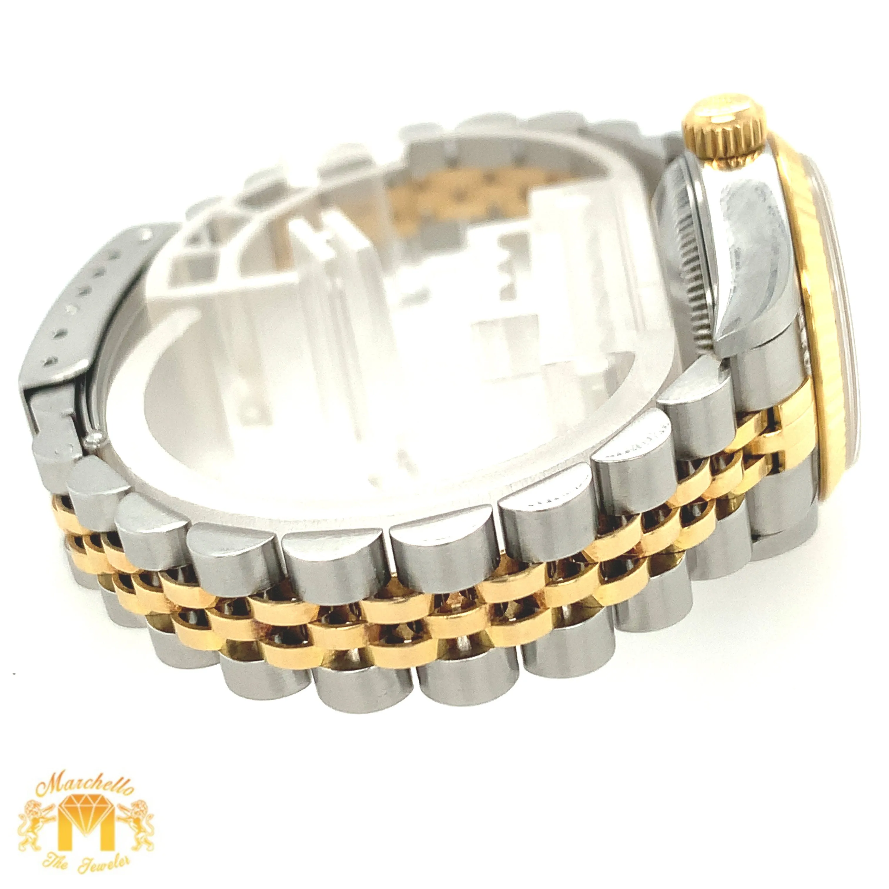26mm Ladies’ Rolex Datejust Watch with Two-tone Jubilee Bracelet (quick set, champagne dial)