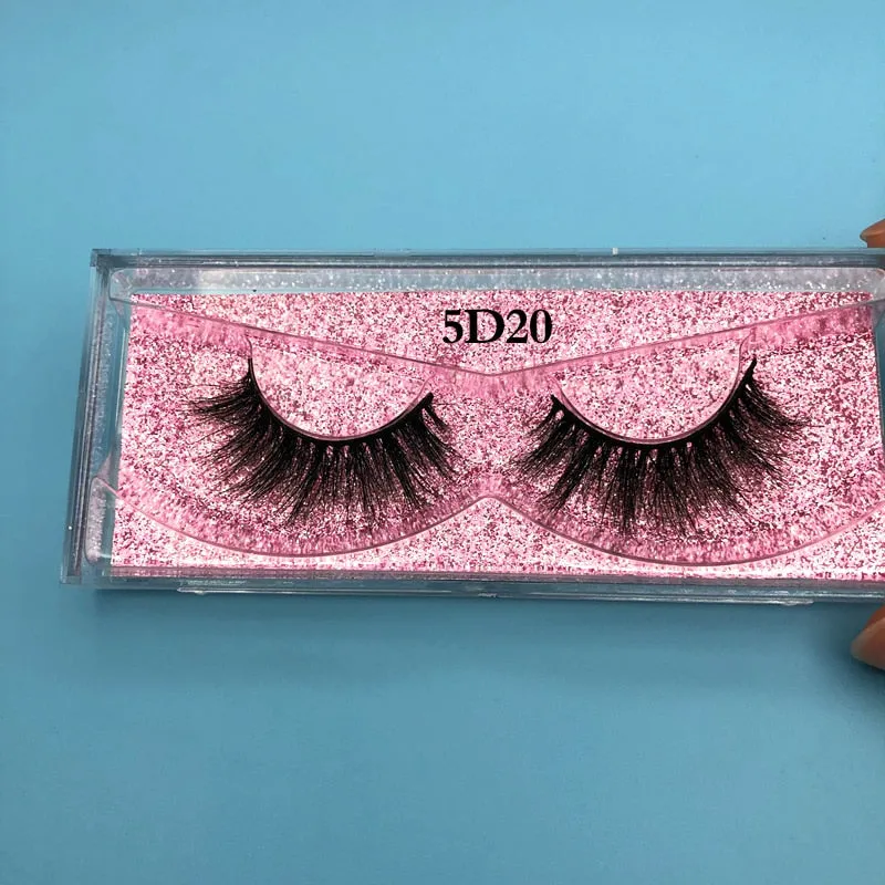 3pcs/Lot 100% Real Siberian 5D Mink Fur Strip False Eyelash Long Individual Eyelashes Makeup Mink Lashes Extension