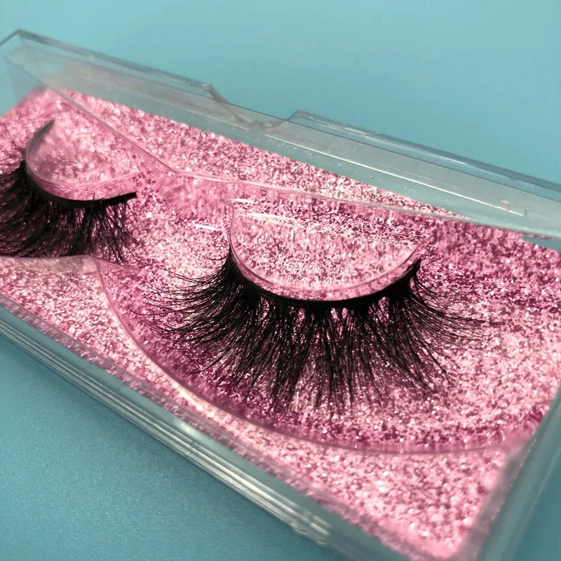 3pcs/Lot 100% Real Siberian 5D Mink Fur Strip False Eyelash Long Individual Eyelashes Makeup Mink Lashes Extension