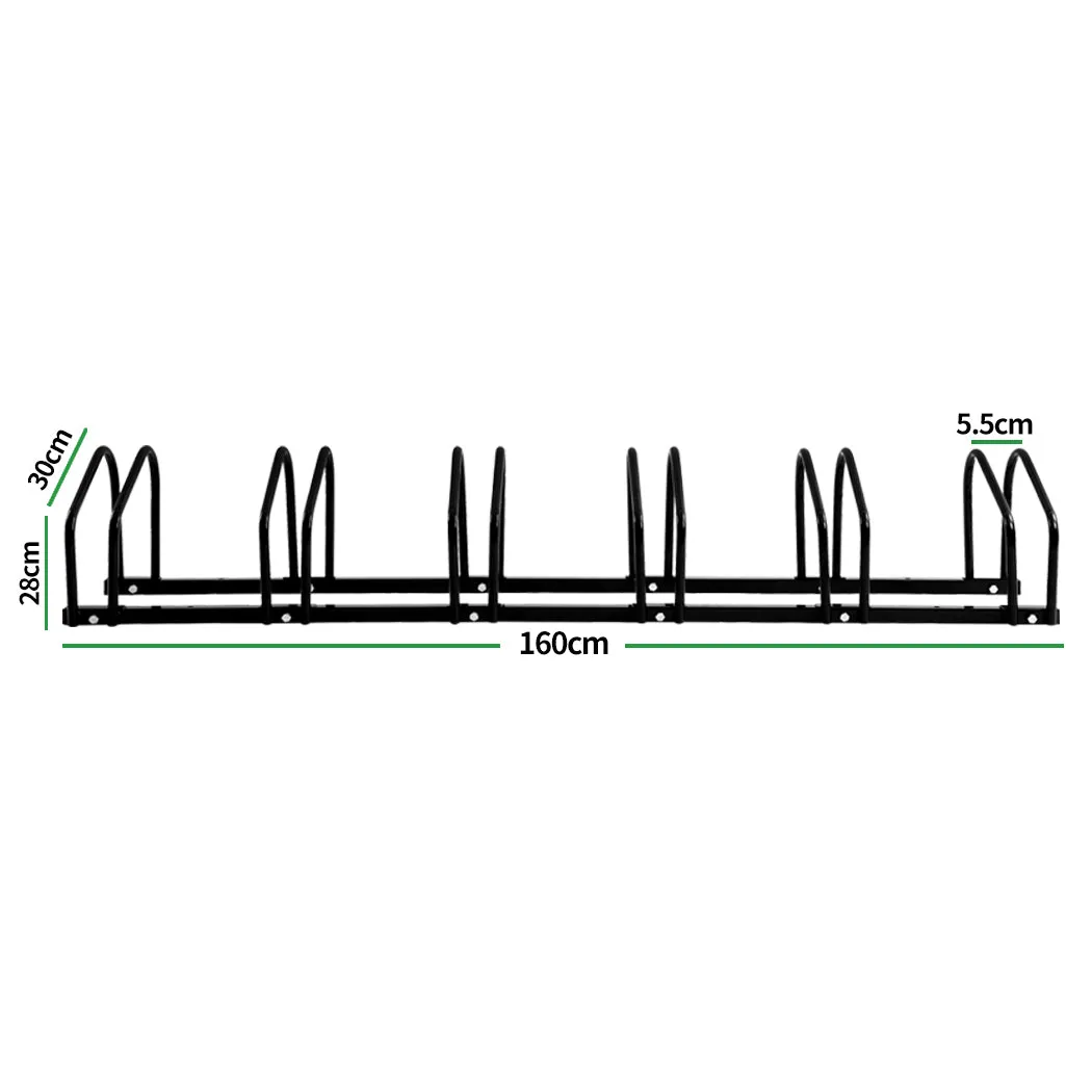 6-Bikes Stand Bicycle Bike Rack Floor Parking Instant Storage Cycling Portable