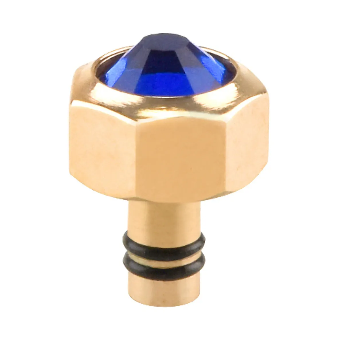 6.8MM WATCH CROWN FOR CARTIER CALIBRE SANTOS  SAPPHIRE STONE ROSE GOLD