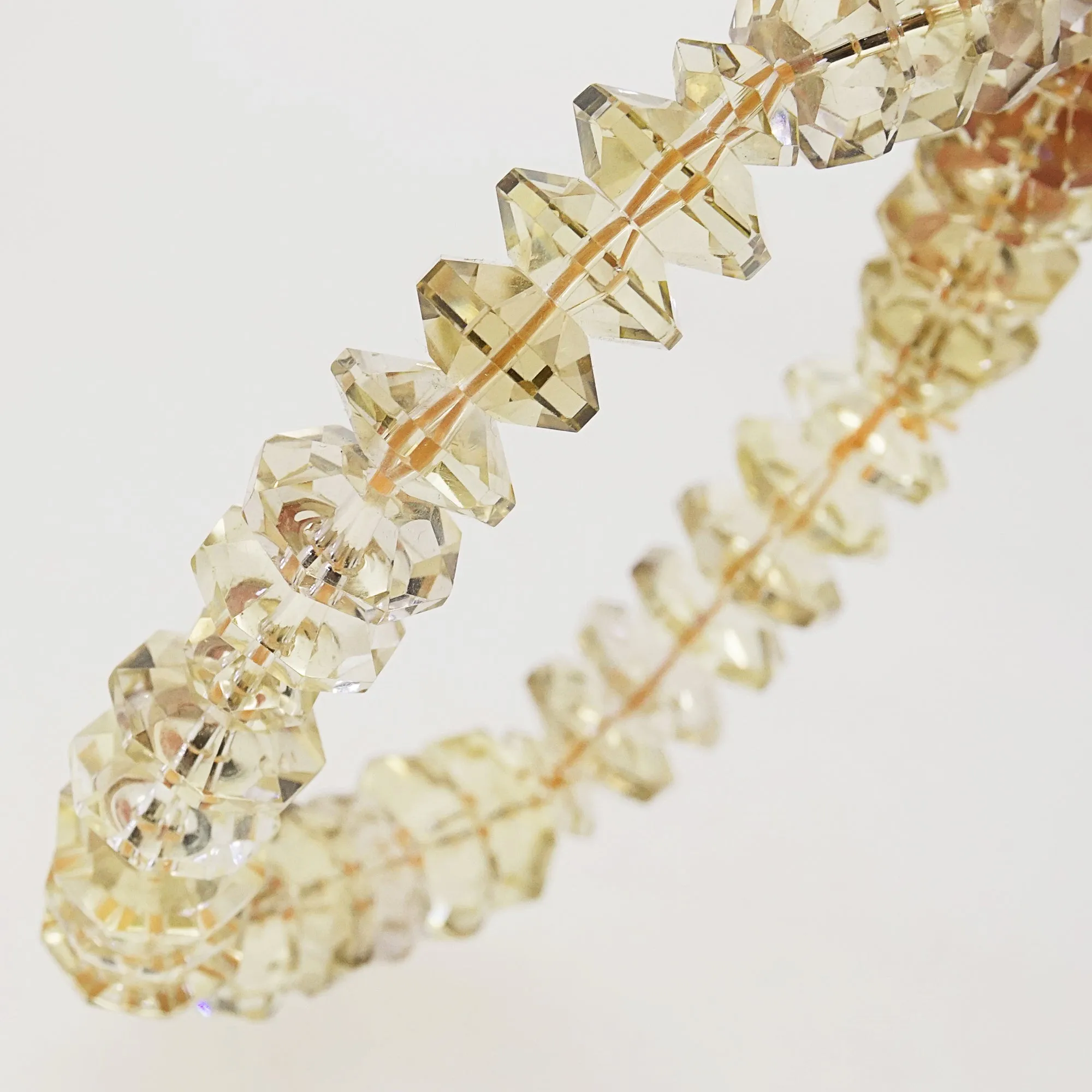 A-Grade Lemon Quartz Faceted Rondelle (M)