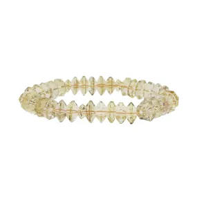 A-Grade Lemon Quartz Faceted Rondelle (M)