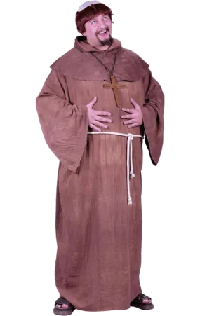 Adult Medieval Monk Costume (Plus Size)