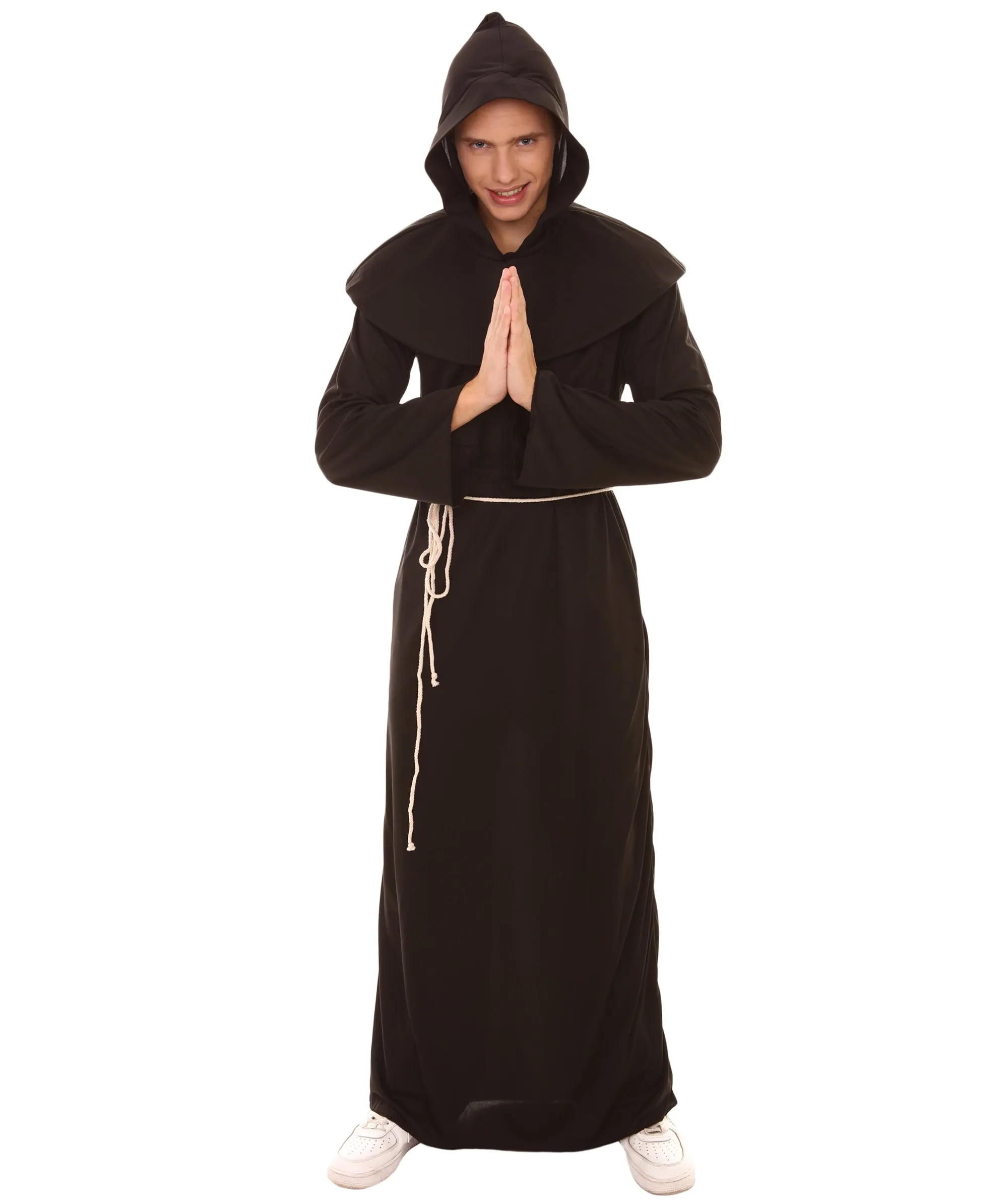 Adult Men's Monk Robe Costume | Black Halloween Costumes