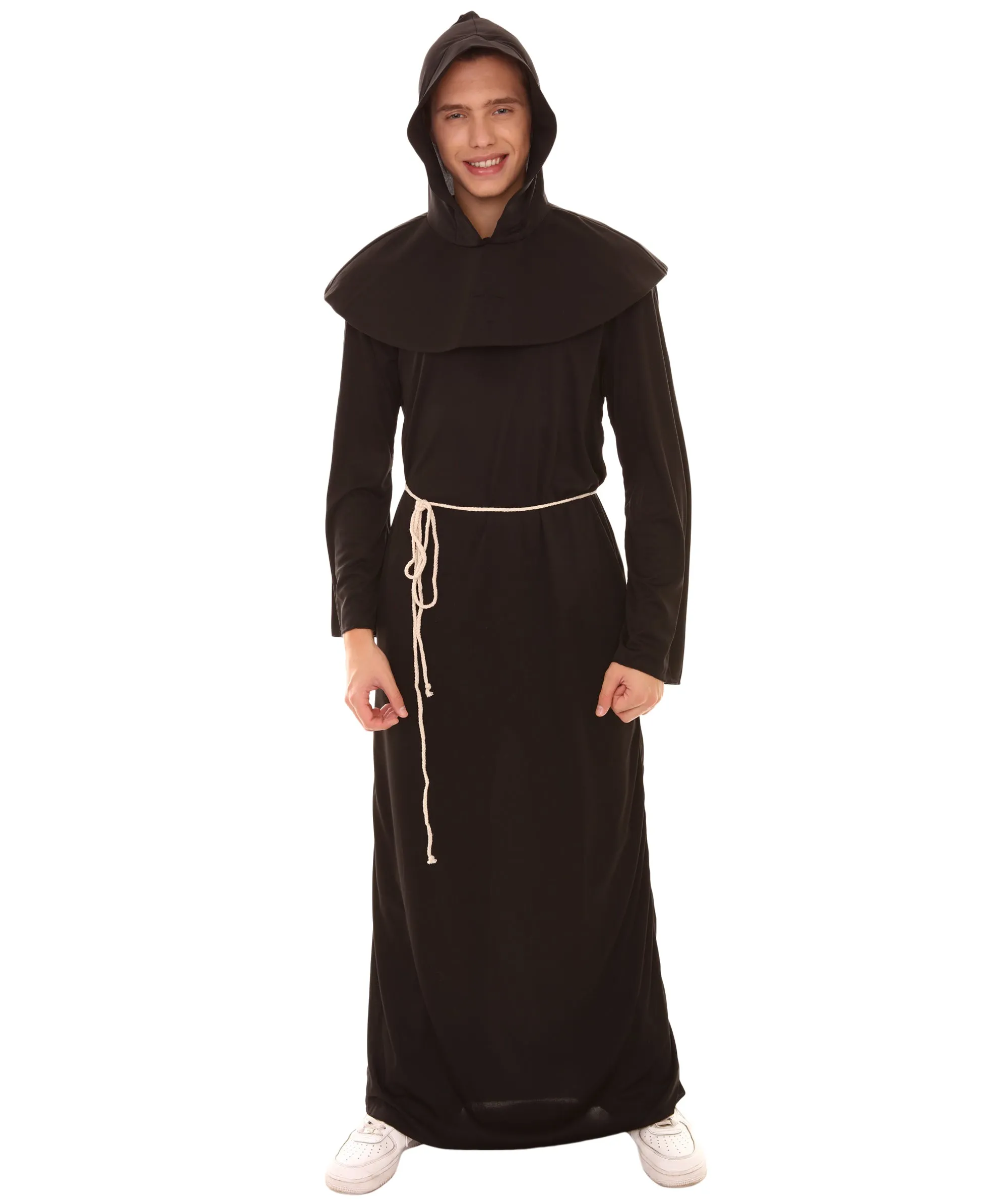 Adult Men's Monk Robe Costume | Black Halloween Costumes