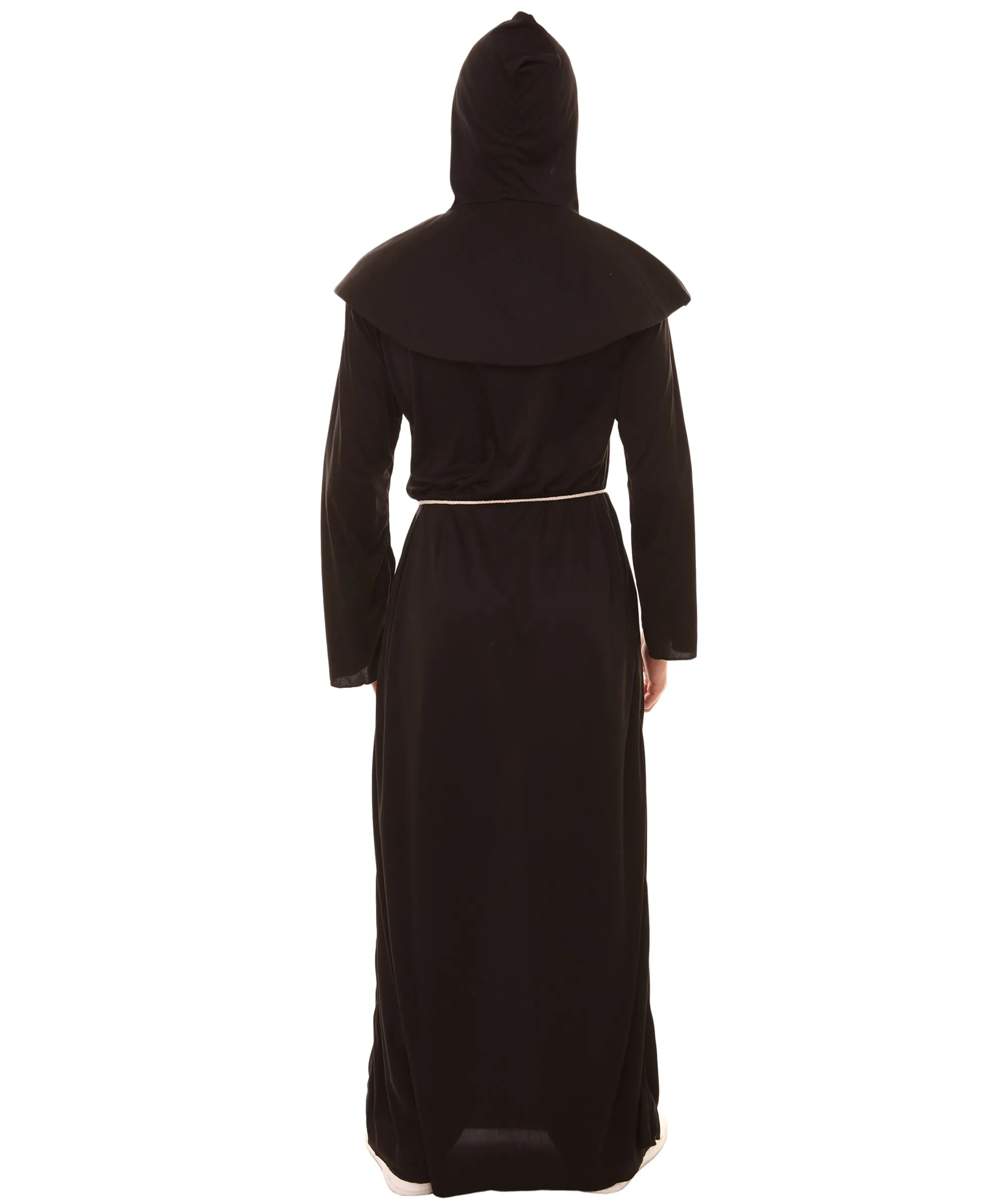 Adult Men's Monk Robe Costume | Black Halloween Costumes