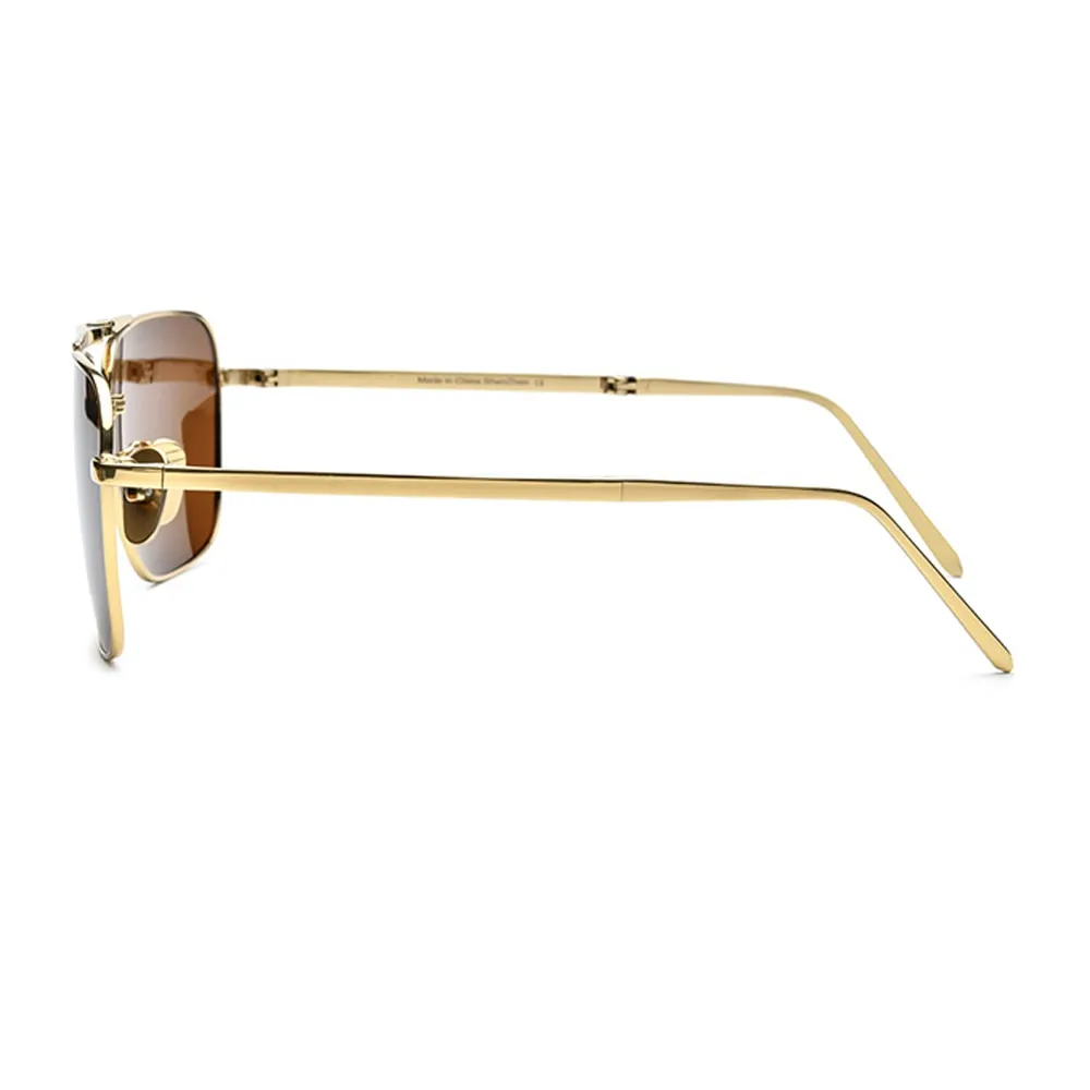 Aluminum Alloy Polarized  Sunglasses For Men. Driving Glasses Black/Gold/Silver Frame