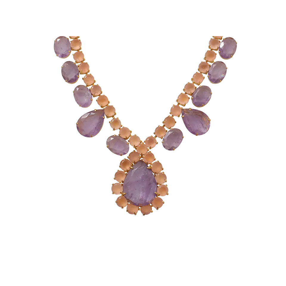 Amethyst Rose Quartz Necklace