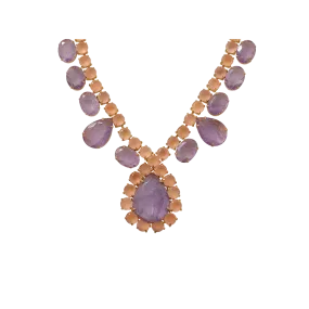 Amethyst Rose Quartz Necklace