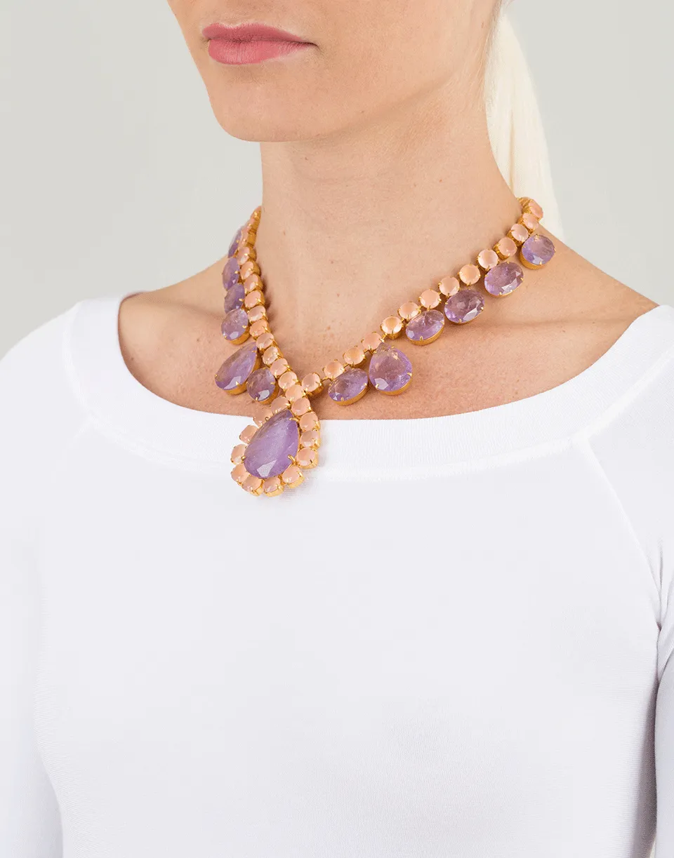Amethyst Rose Quartz Necklace