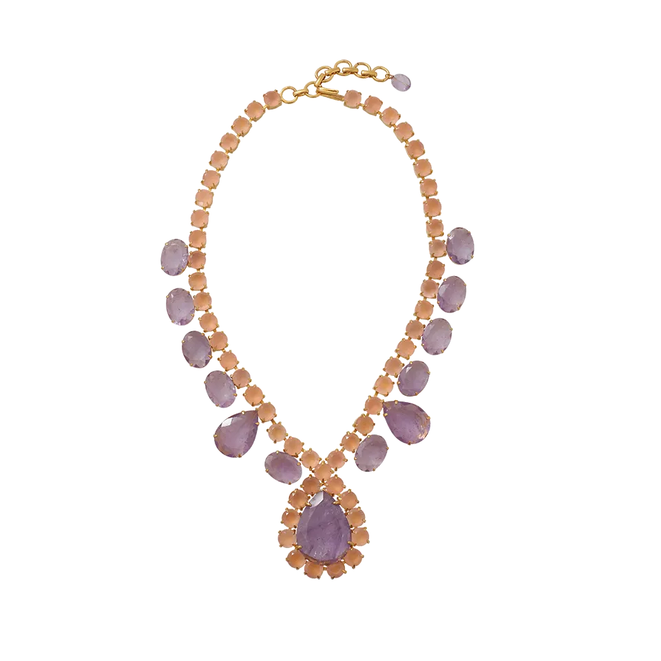 Amethyst Rose Quartz Necklace
