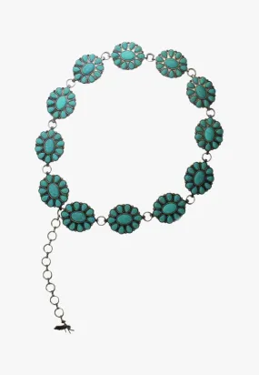 Angel Ranch Womens Flower Concho Belt