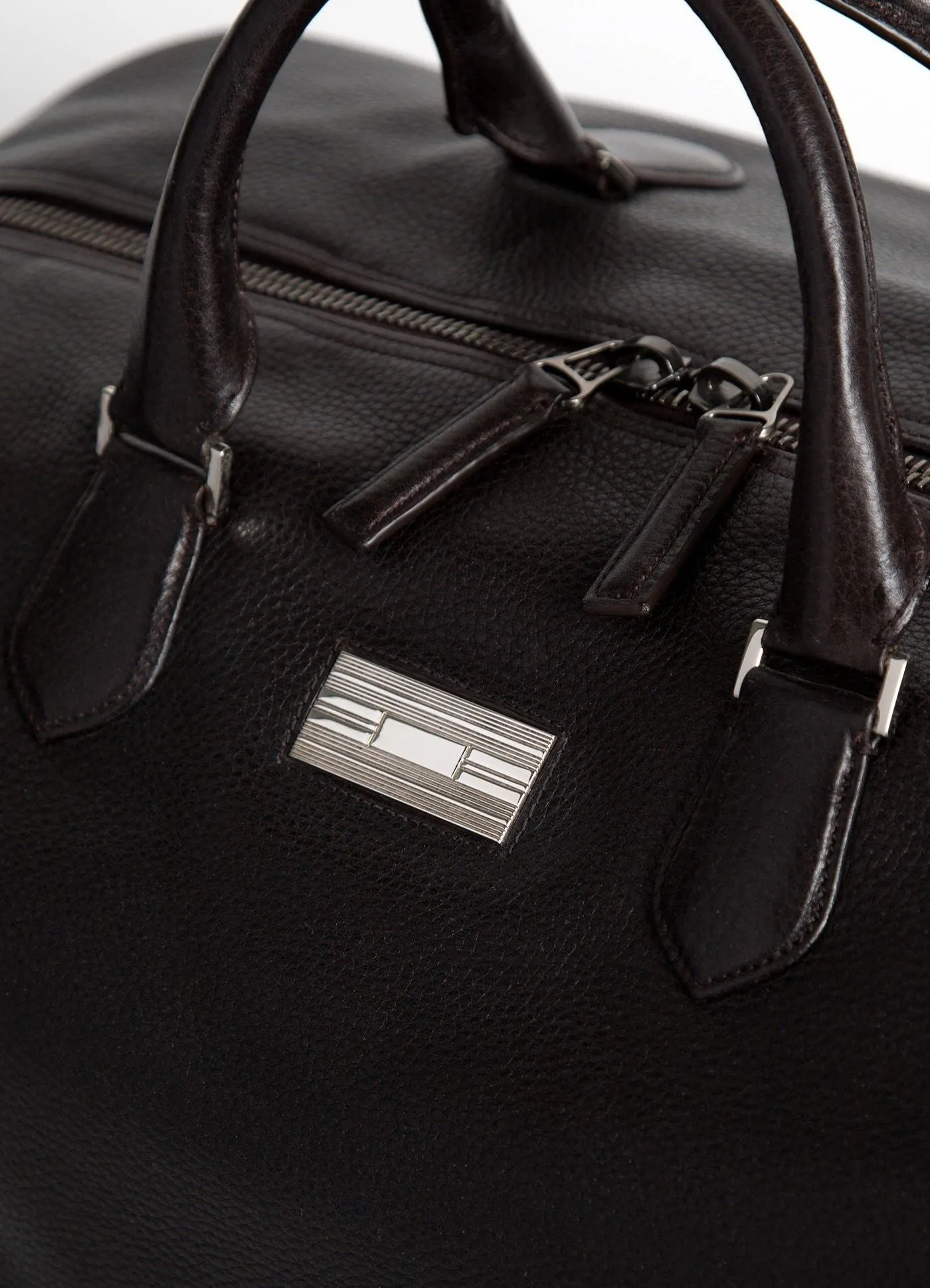 Aspen Travel Duffle Bag, Dark Brown Leather