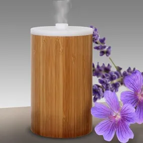 Bamboo 100ml Aromatherapy Essential Oil Diffuser w/ LED Lamp