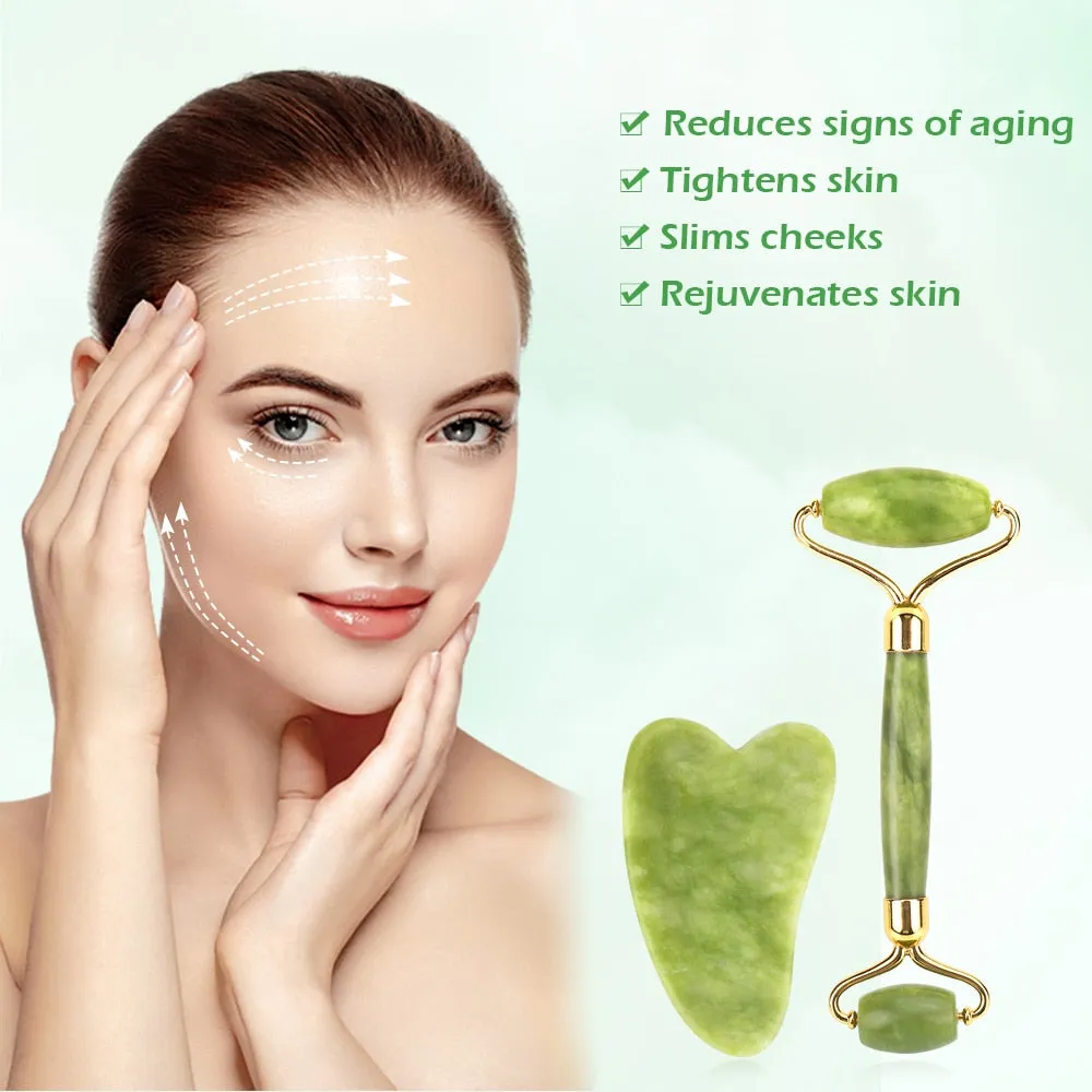 Beauty Face Massager Jade Roller for Face Lifting Tools