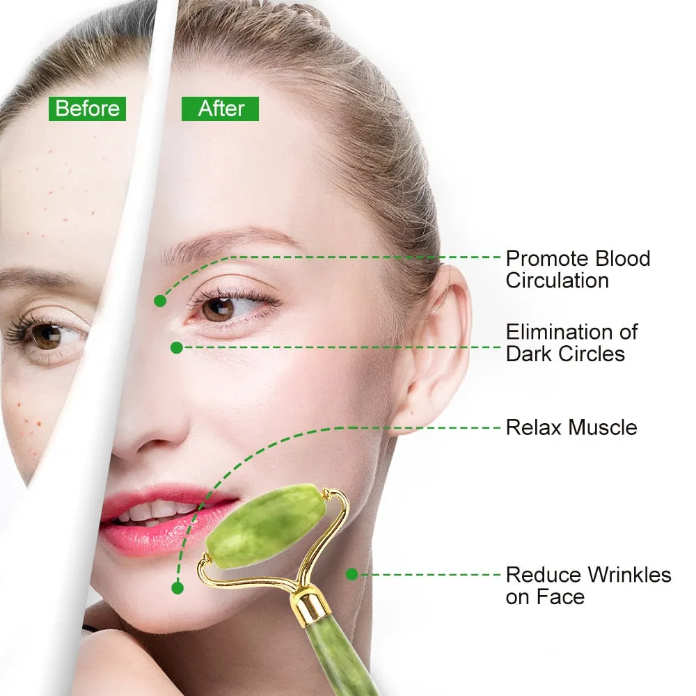Beauty Face Massager Jade Roller for Face Lifting Tools