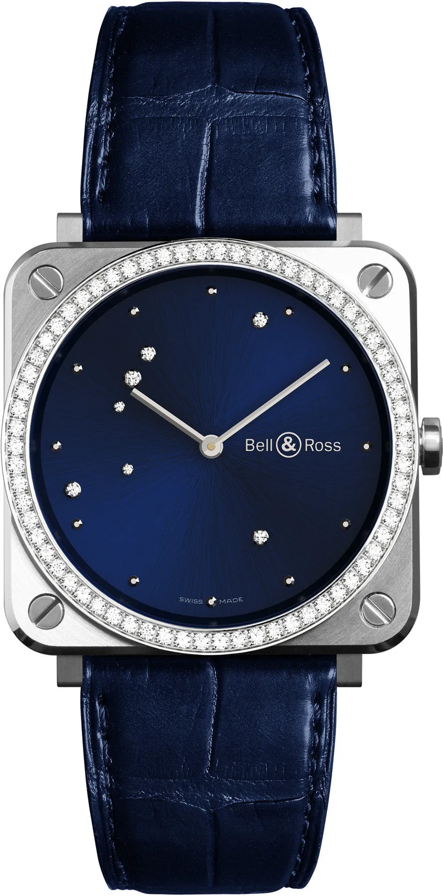 Bell & Ross Watch BRS Blue Diamond Eagle Diamonds