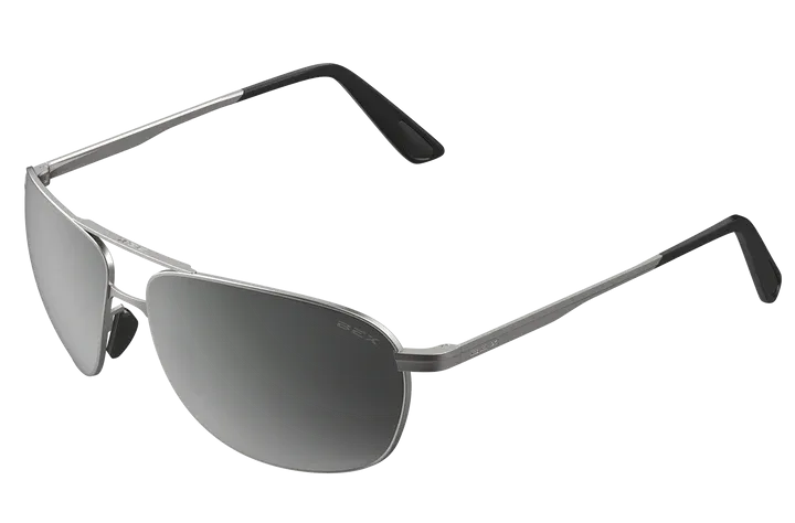 BEX Nova Matte Silver/Gray/Silver Sunglasses - S77MSGS