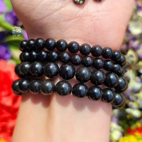 Black Burma Jade Bracelet for Strong Protection and Clearing Negative Energy