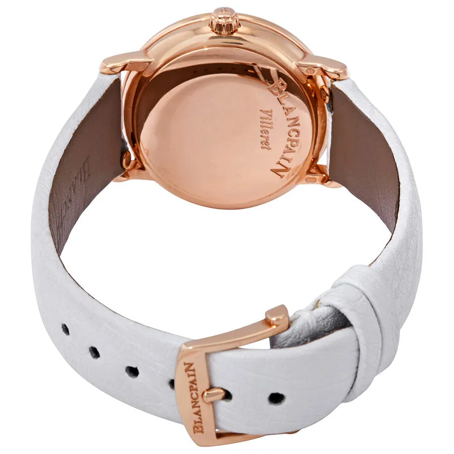 Blancpain 18kt Rose Gold Automatic Mother of Pearl Diamond Dial Ladies Watch 6102-2954C-95A