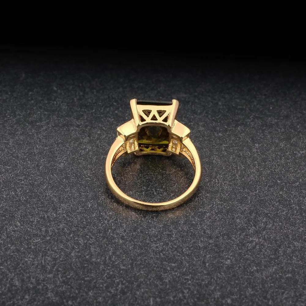 Broadside Square 14mm Gold Color Rings Fashion