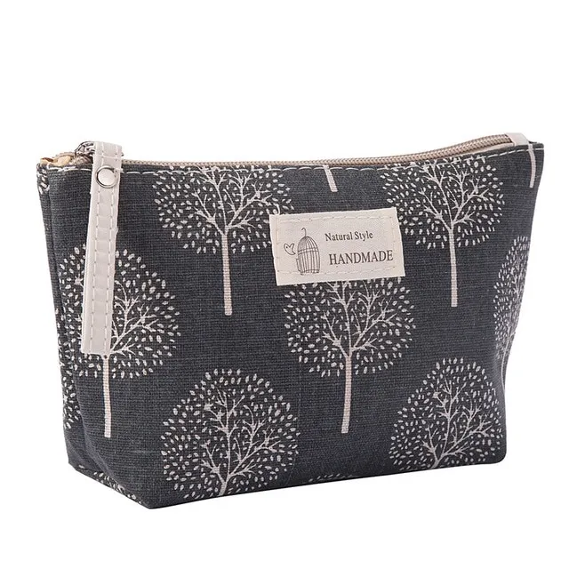 Canvas printed cosmetic bags multi-function travel organizer bag iciCosmetic