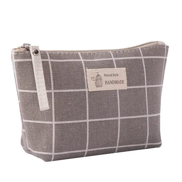 Canvas printed cosmetic bags multi-function travel organizer bag iciCosmetic