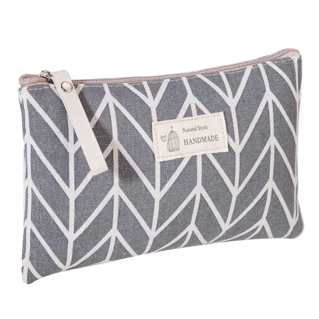 Canvas printed cosmetic bags multi-function travel organizer bag iciCosmetic