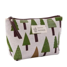 Canvas printed cosmetic bags multi-function travel organizer bag iciCosmetic