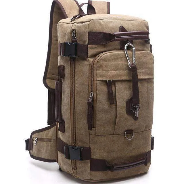 Canvas Rucksack Duffel Backpack