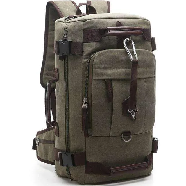 Canvas Rucksack Duffel Backpack
