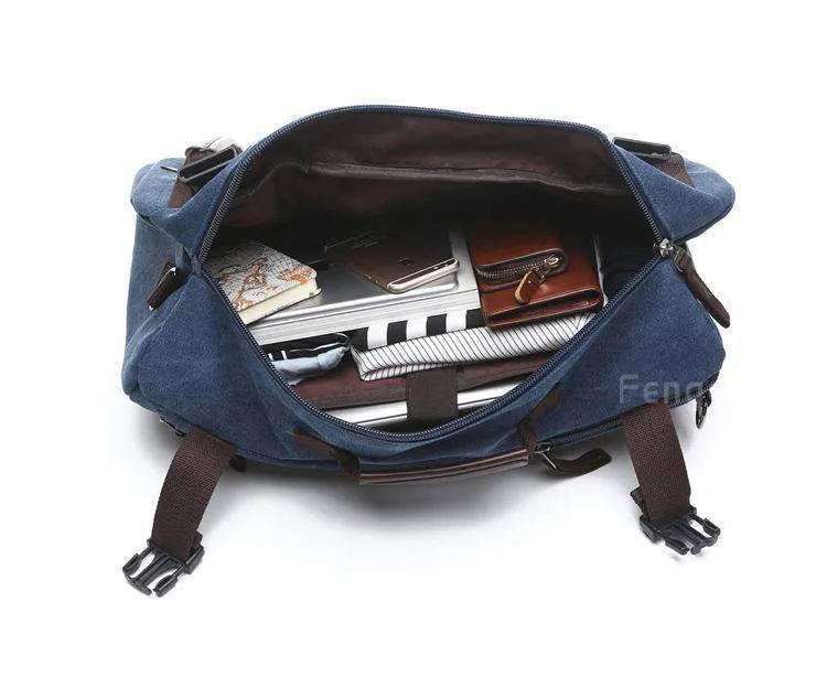 Canvas Rucksack Duffel Backpack