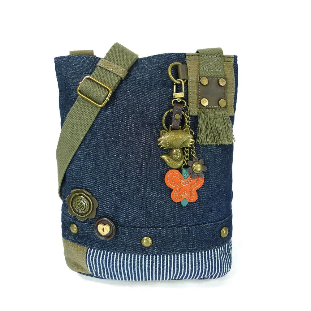 Chala Patch Cross-Body Women Handbag, Canvas Messenger Bag