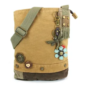 Chala Patch Cross-Body Women Handbag, Canvas Messenger Bag