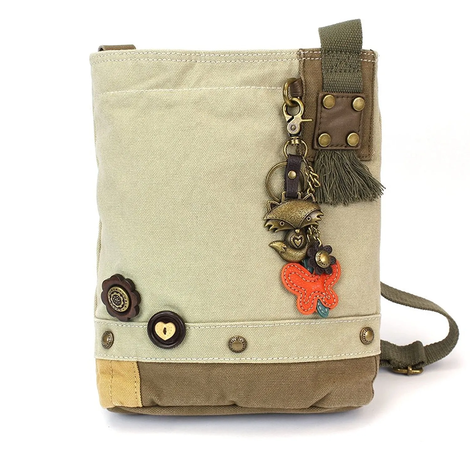 Chala Patch Cross-Body Women Handbag, Canvas Messenger Bag