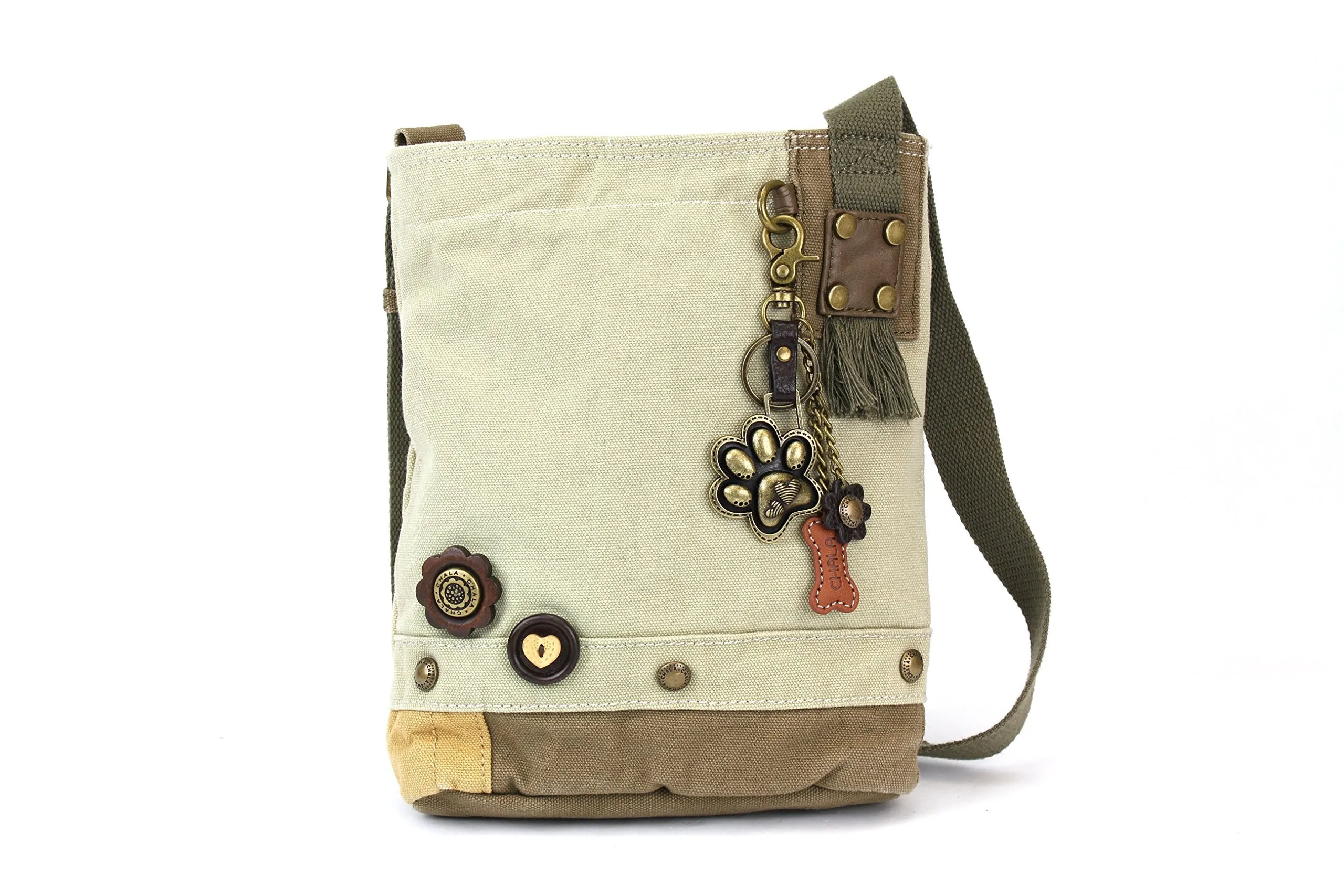 Chala Patch Cross-Body Women Handbag, Canvas Messenger Bag