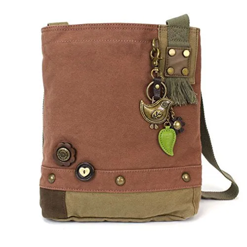 Chala Patch Cross-Body Women Handbag, Canvas Messenger Bag