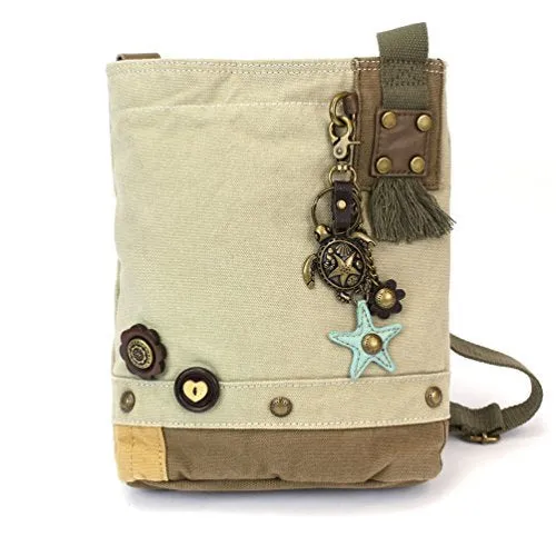 Chala Patch Cross-Body Women Handbag, Canvas Messenger Bag