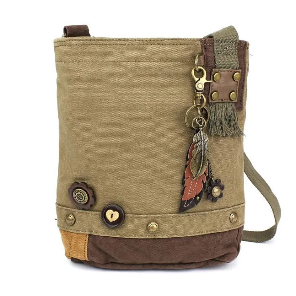 Chala Patch Cross-Body Women Handbag, Canvas Messenger Bag
