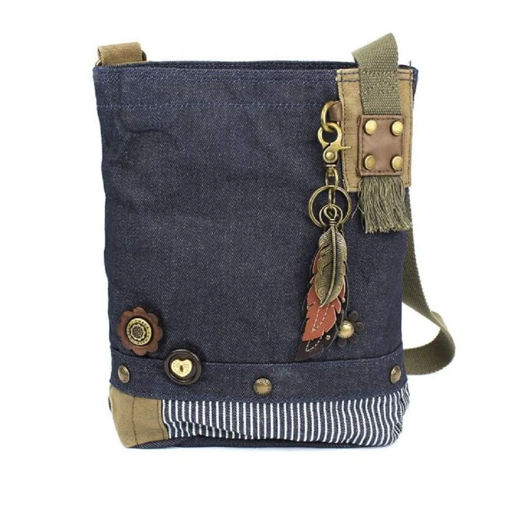 Chala Patch Cross-Body Women Handbag, Canvas Messenger Bag
