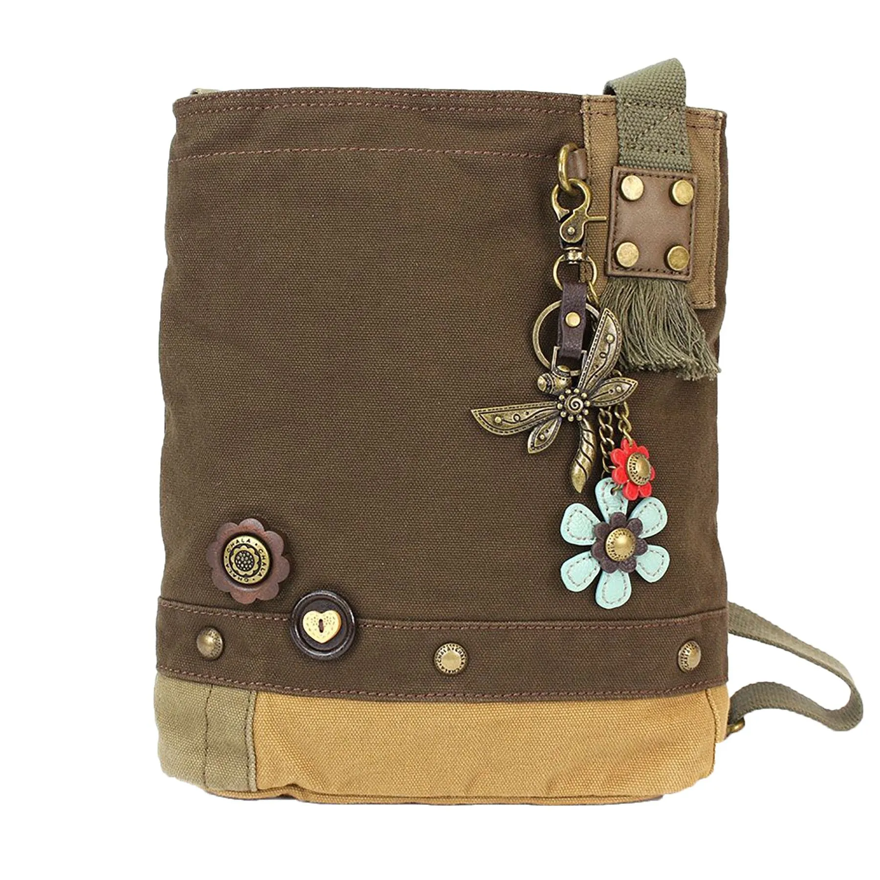 Chala Patch Cross-Body Women Handbag, Canvas Messenger Bag